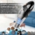 DOFLY Kabelloser Handstaubsauger, 8500PA Saugleistung Handsauger, Wiederaufladbarer Akku Staubsauger mit Waschbarem Filter, Nass & Trocken Autostaubsauger mit LED-Licht (Schwarz & Golden) - 2